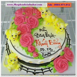 Bánh Sinh Nhật Con Mèo Tuổi Mão - A22